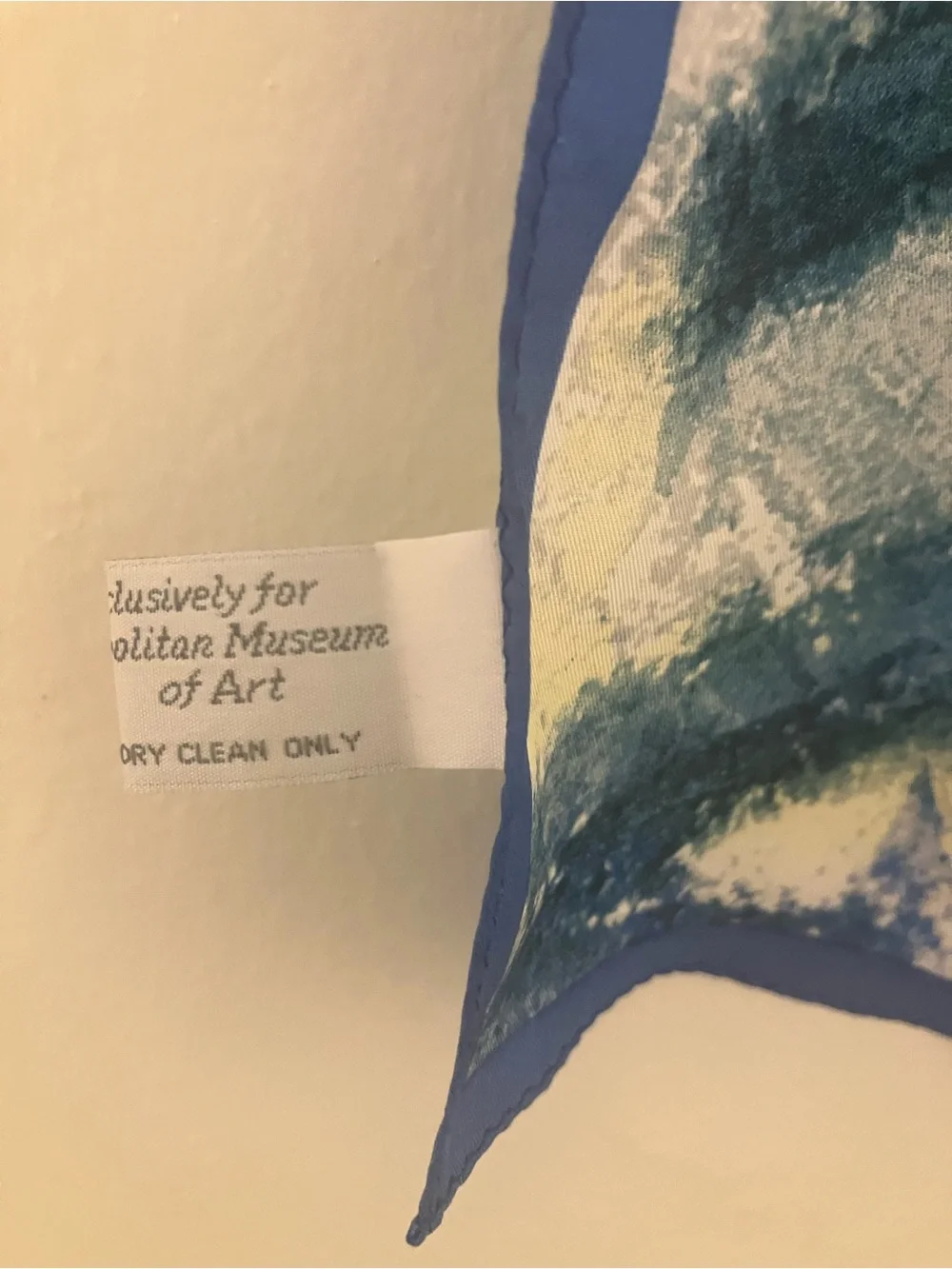 Met Museum Silk Square Scarf Lower Manhattan from the River, No. 1